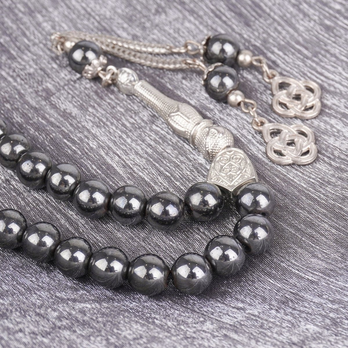 Black Obsidian Tasbeeh 33 Bead – Natural Stone Prayer Beads