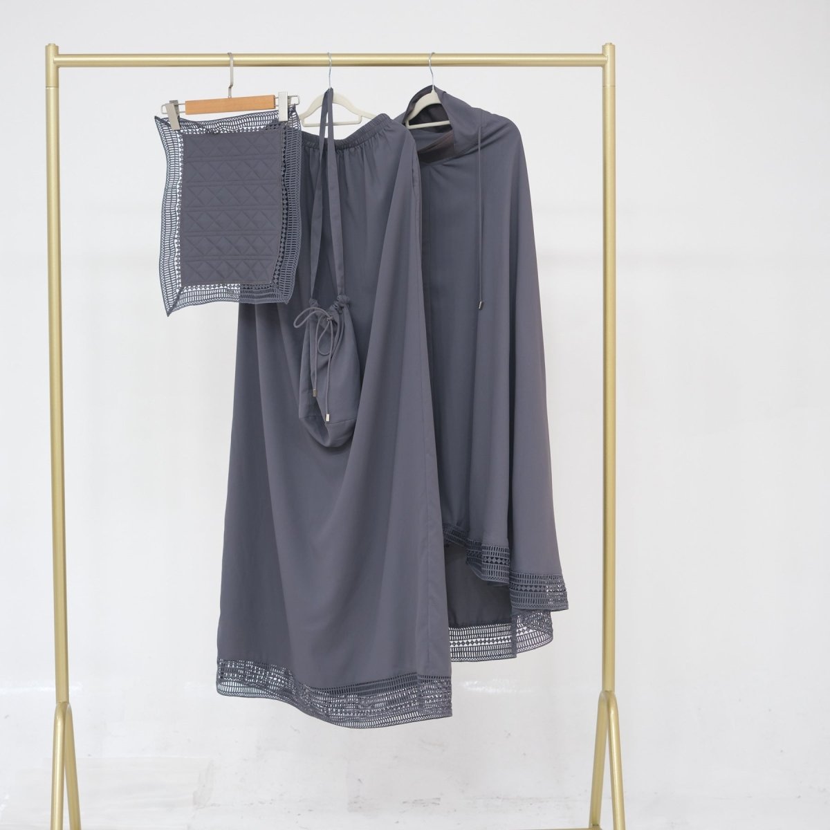 Alternate colour option of complete nida prayer abaya set