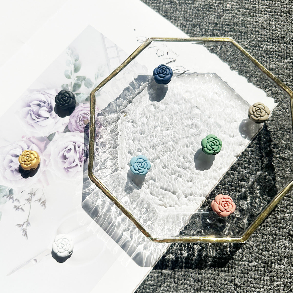  Secure Elegance Camellia Magnetic Hijab & Scarf Pin (MAC342)