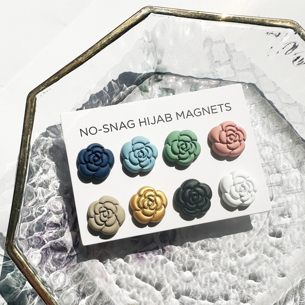  Secure Elegance Camellia Magnetic Hijab & Scarf Pin (MAC342)