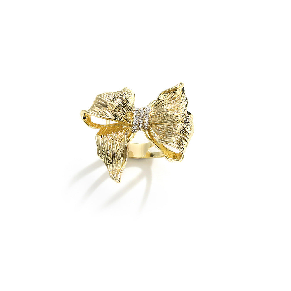 Versatile Accent Embroidered Bow Hijab Ring (MAC340)