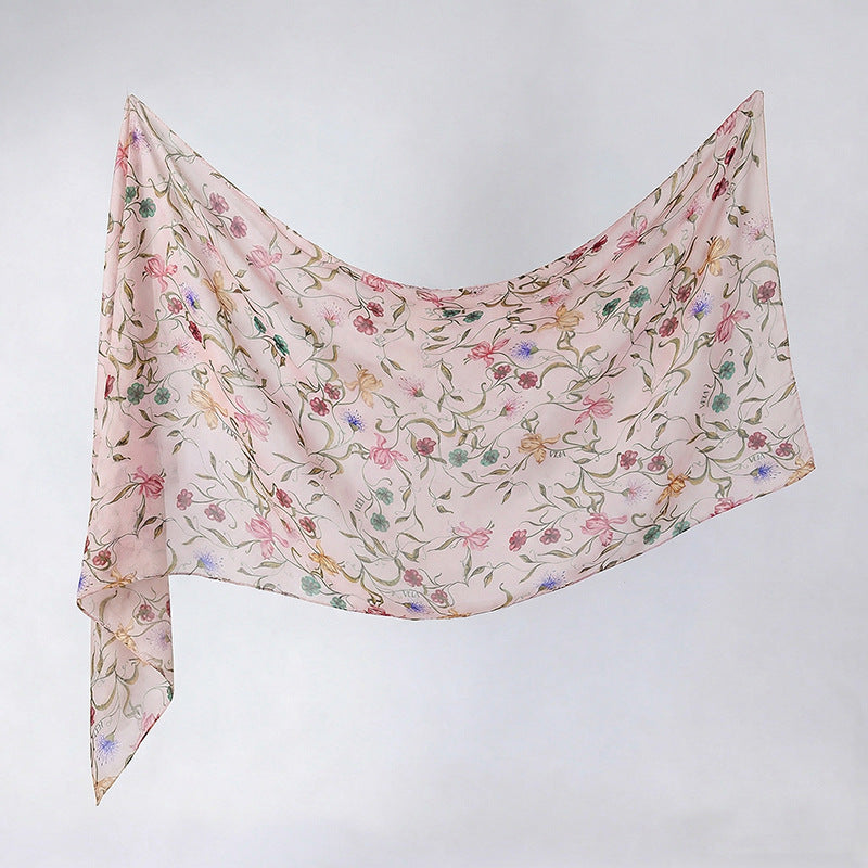 Watercolour Print Hijab Shawl(MH229)