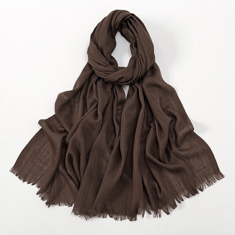 Bamboo Cotton Hijab Scarf(MH208) - Mariam's Collection