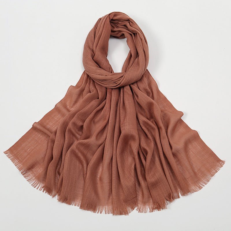 Bamboo Cotton Hijab Scarf(MH208) - Mariam's Collection