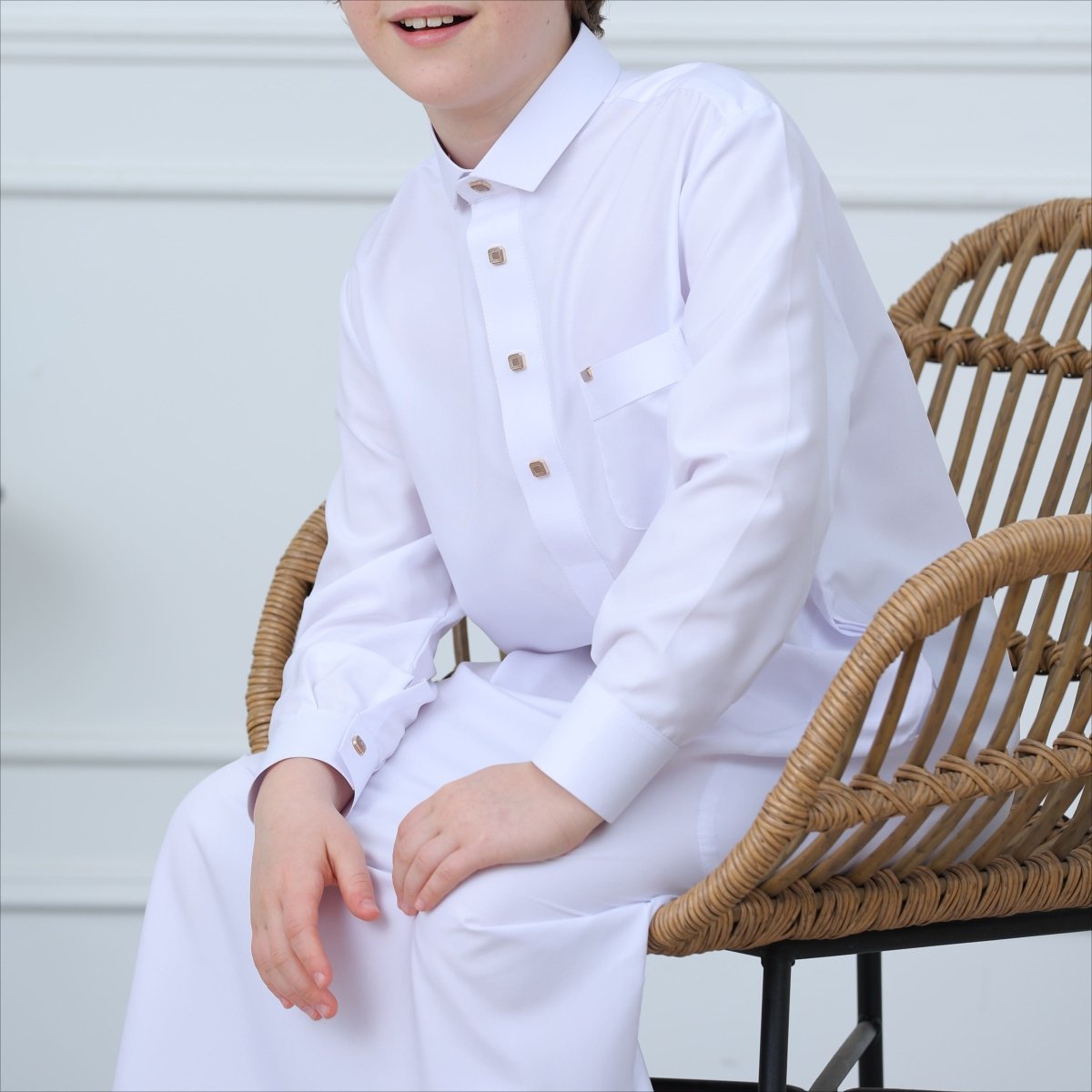 Boys Button - Front Thobe(MKB011) - Mariam's Collection
