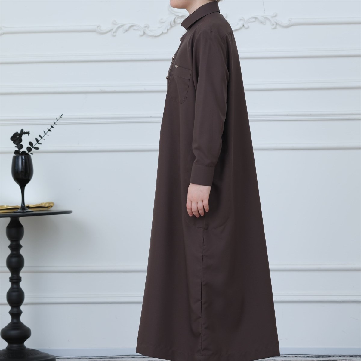 Boys Classic Thobe with Collar & Pockets – Kids Thobe UK