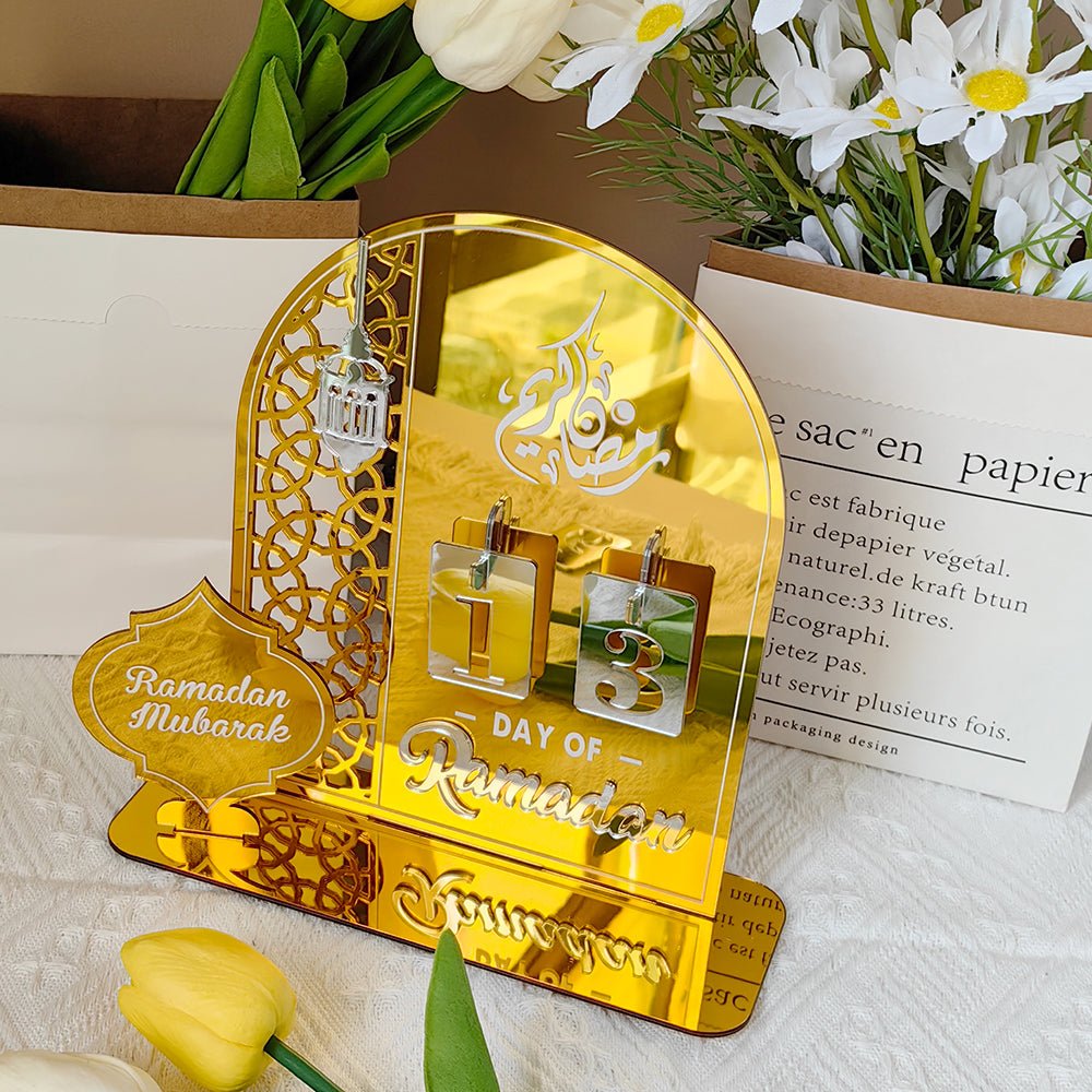 Creative Ramadan Countdown Acrylic Ornament (MAC381) - Mariam's Collection