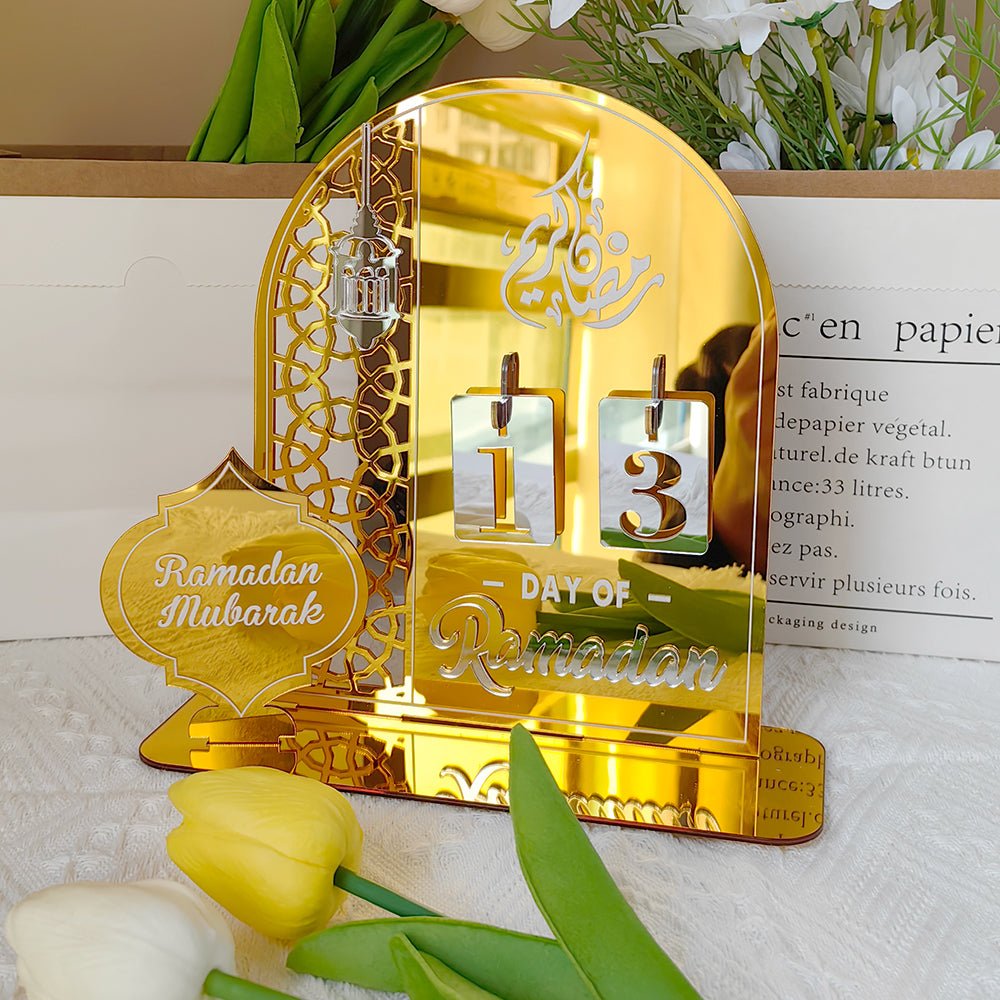 Creative Ramadan Countdown Acrylic Ornament (MAC381) - Mariam's Collection