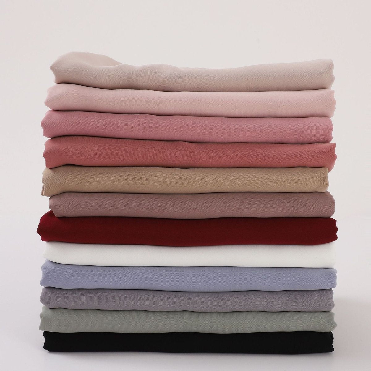 Crinkle - Resistant Long Hijab Silk - Like Hijab (MH154) - Mariam's Collection