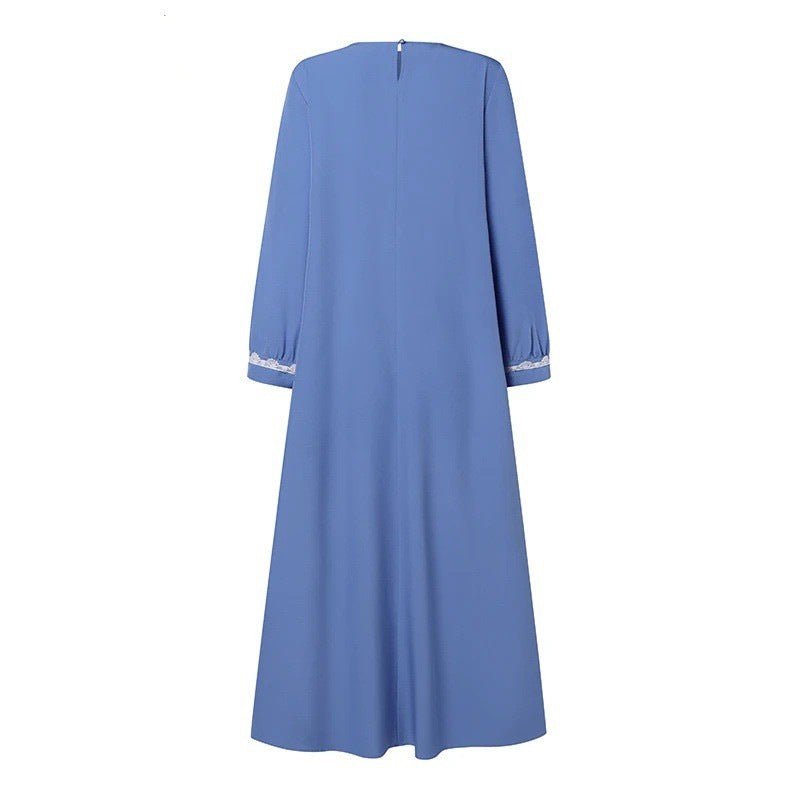 Designer Lace Detailing Casual Abaya (MA146) - Mariam's Collection
