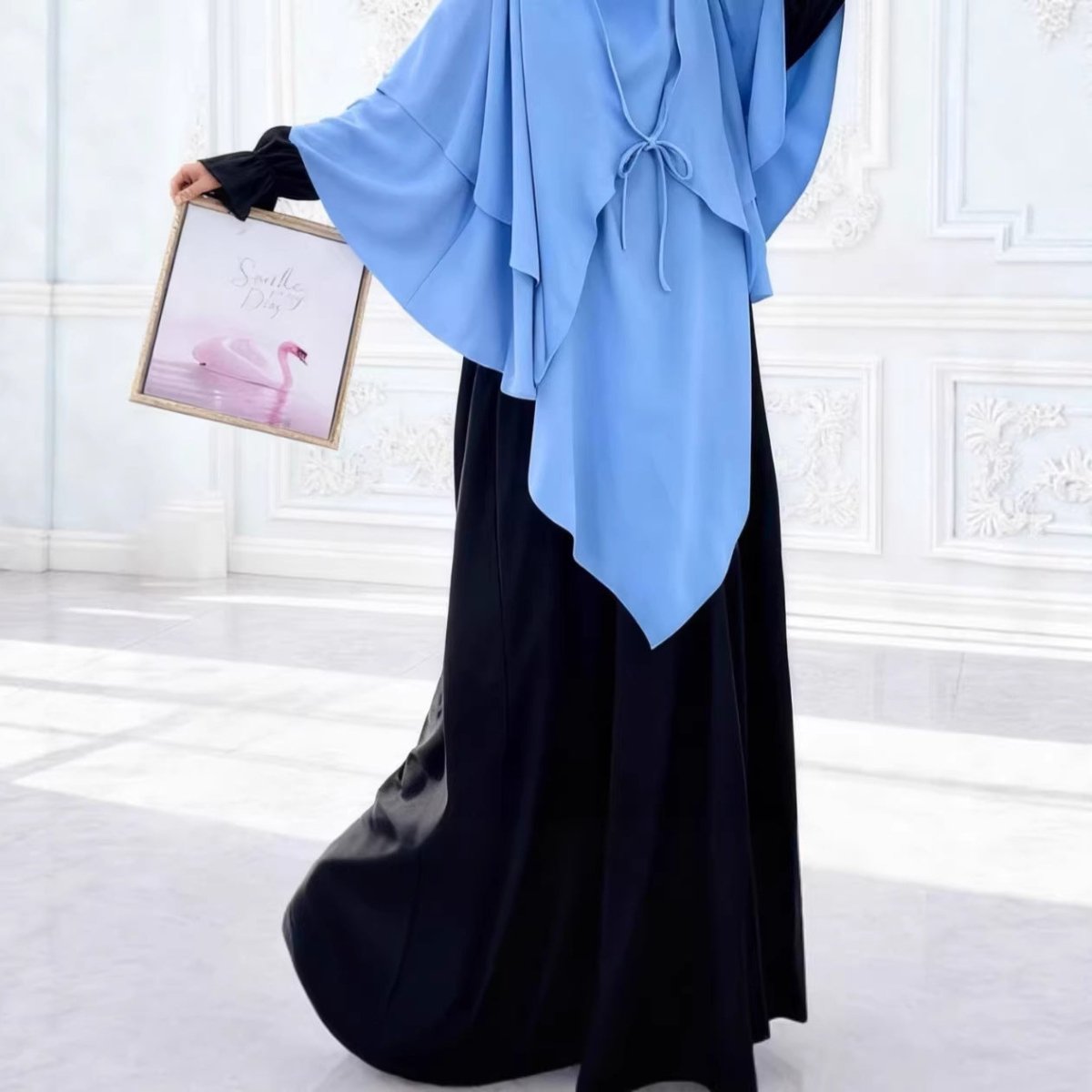 Double Layer Tie-Front Khimar – Nida Prayer Khimar