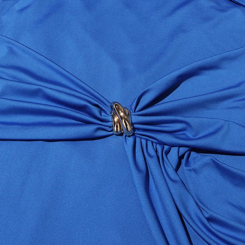 Fitted long sleeve detail on stretch knit evening abaya