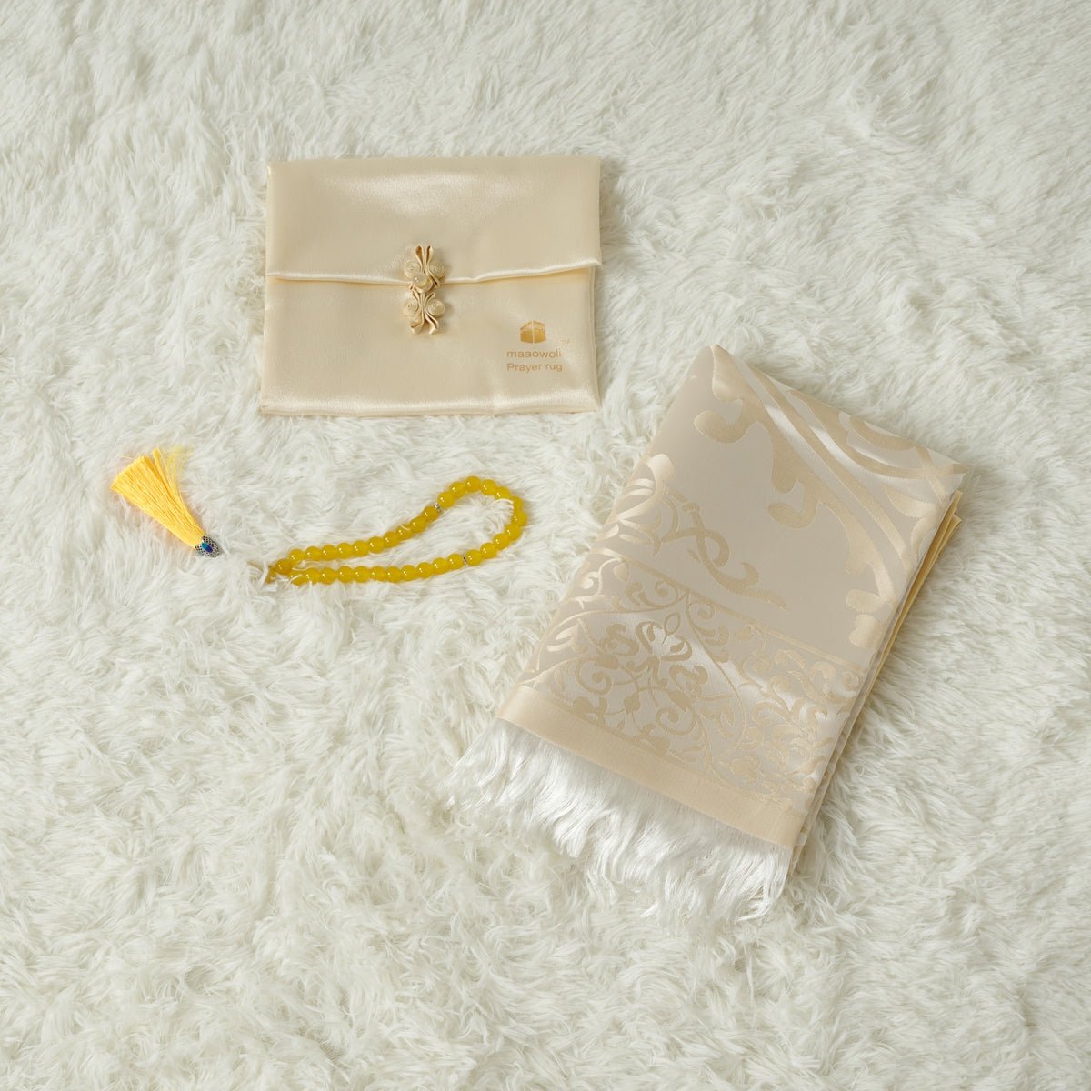 Eco - Friendly elegant Prayer Mat & Tasbeeh sets(MR066) - Mariam's Collection