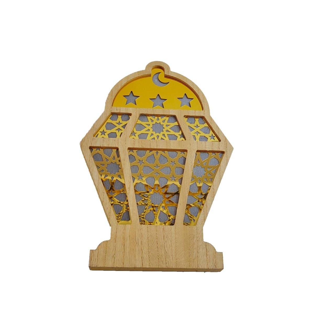 Eid Wooden LED Decorative Desktop Ornaments (MAC395) - Mariam's Collection