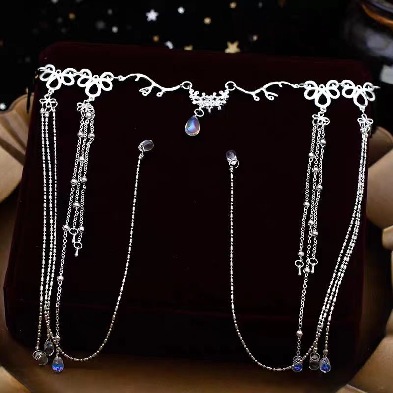 Elegance Crystal Teardrop Hair Jewelry Forehead Accent (MAC335) - Mariam's Collection