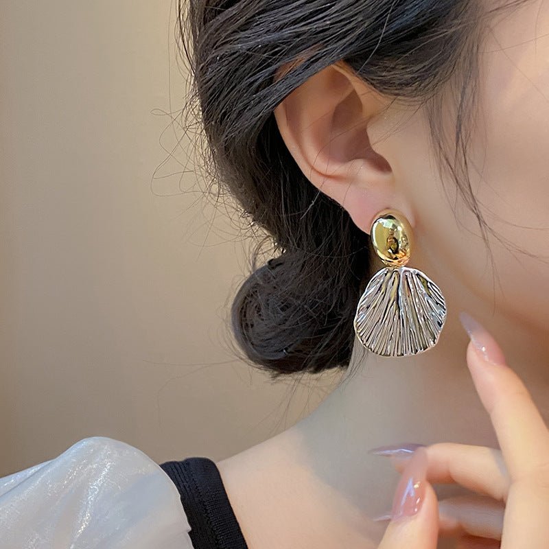 Everyday Chic Artisan Texture Drop Earrings (MAC323) - Mariam's Collection