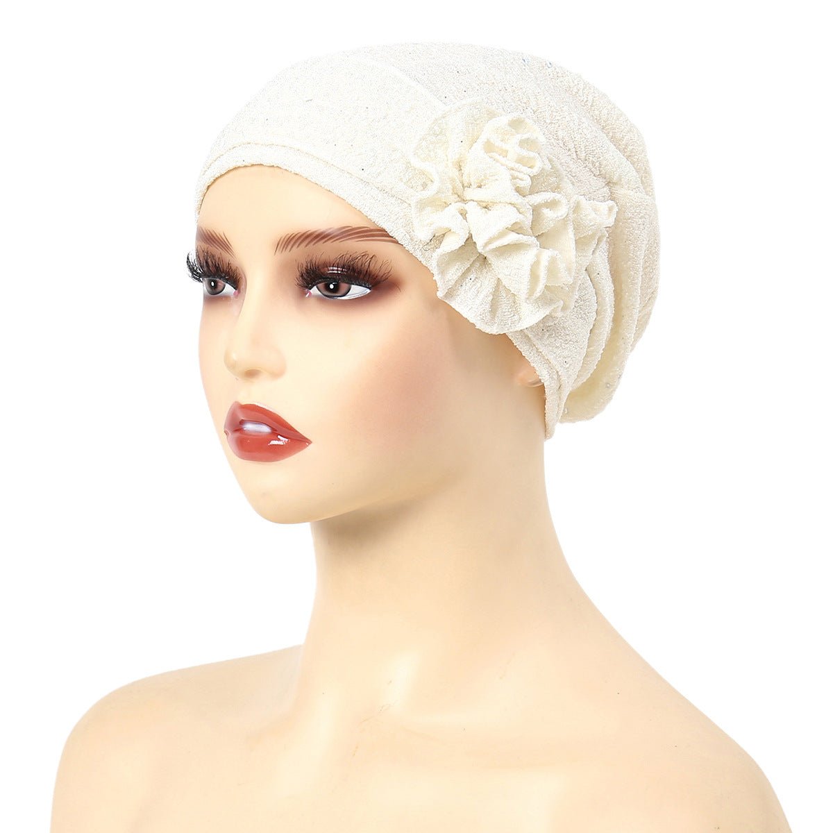 Fashion Women Solid Rose Flower Stretch Underscarf(MH112) - Mariam's Collection