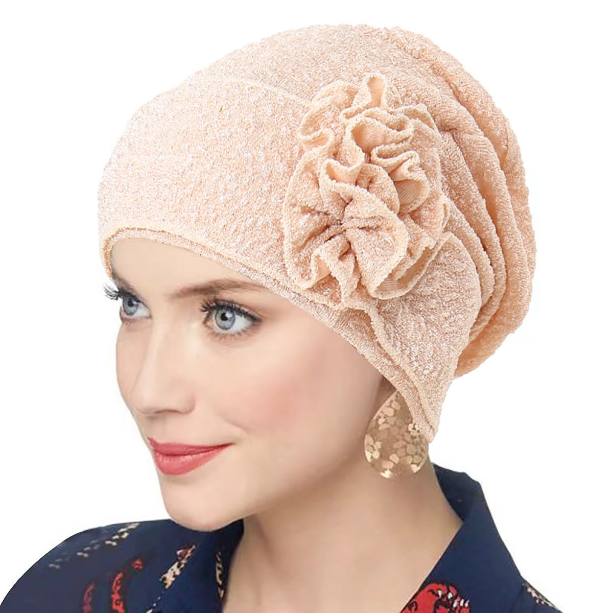 Fashion Women Solid Rose Flower Stretch Underscarf(MH112) - Mariam's Collection