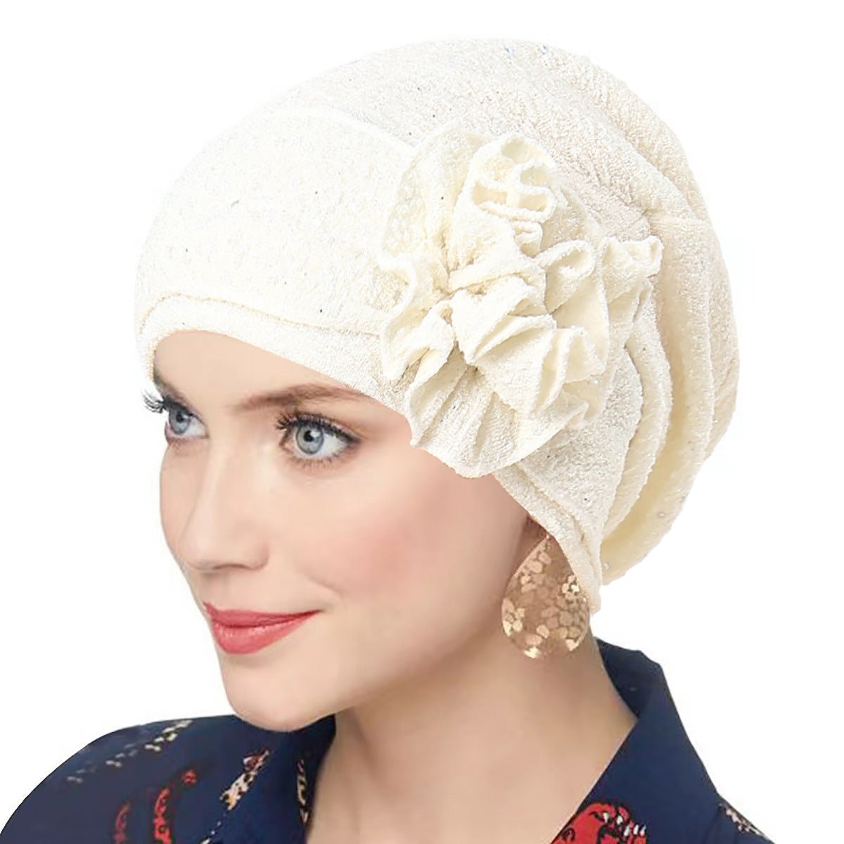 Fashion Women Solid Rose Flower Stretch Underscarf(MH112) - Mariam's Collection