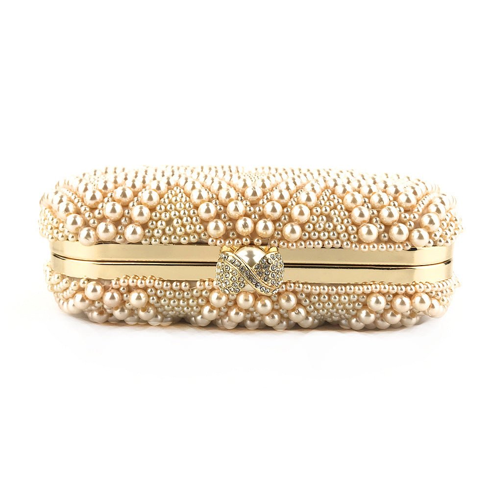 Hand - Beaded Pearl Evening Elegance Handbag (MAC286) - Mariam's Collection