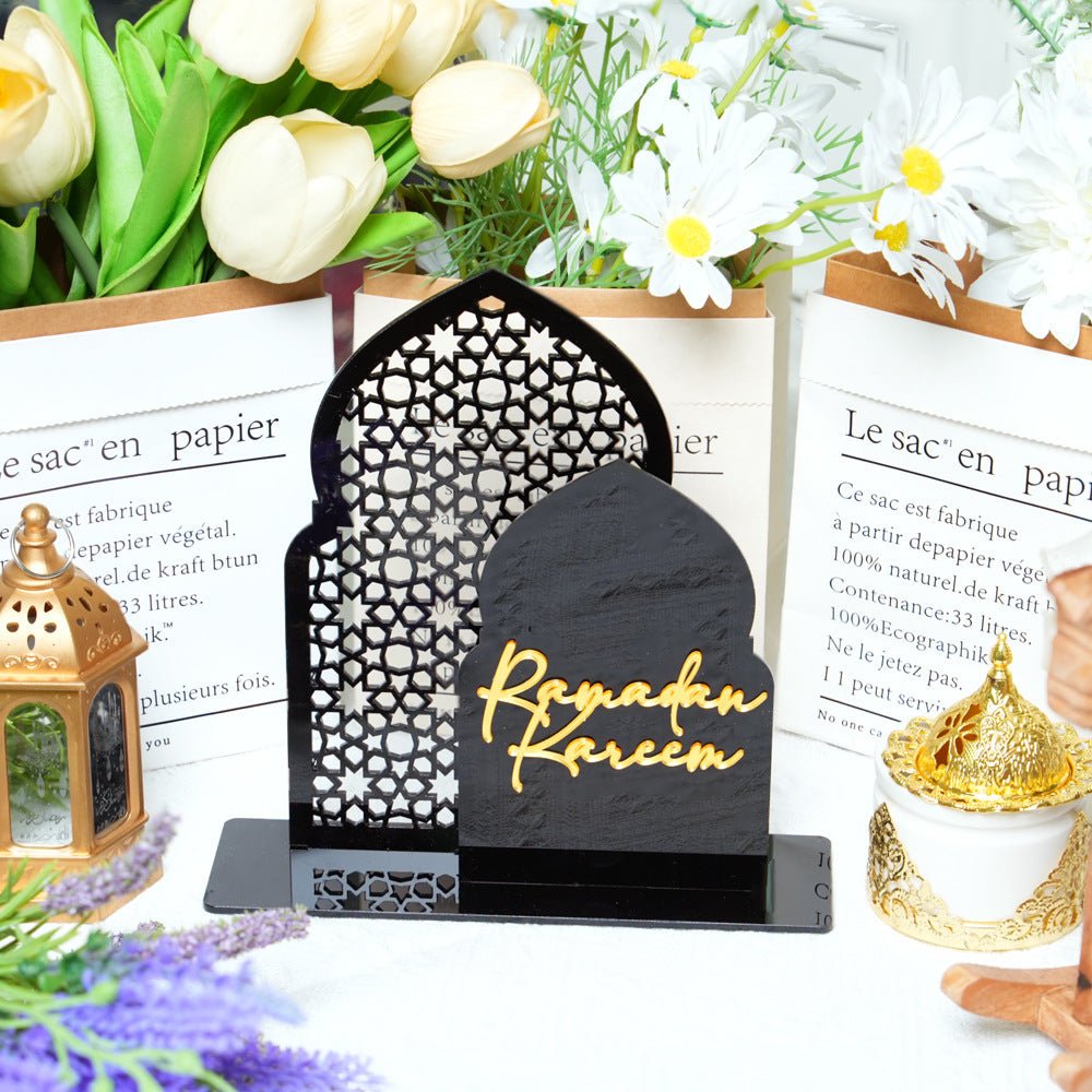 Islamic Hollow Pattern Acrylic Tabletop Decor (MAC404) - Mariam's Collection