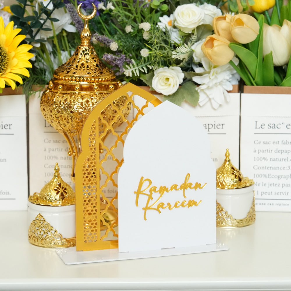 Islamic Hollow Pattern Acrylic Tabletop Decor (MAC404) - Mariam's Collection