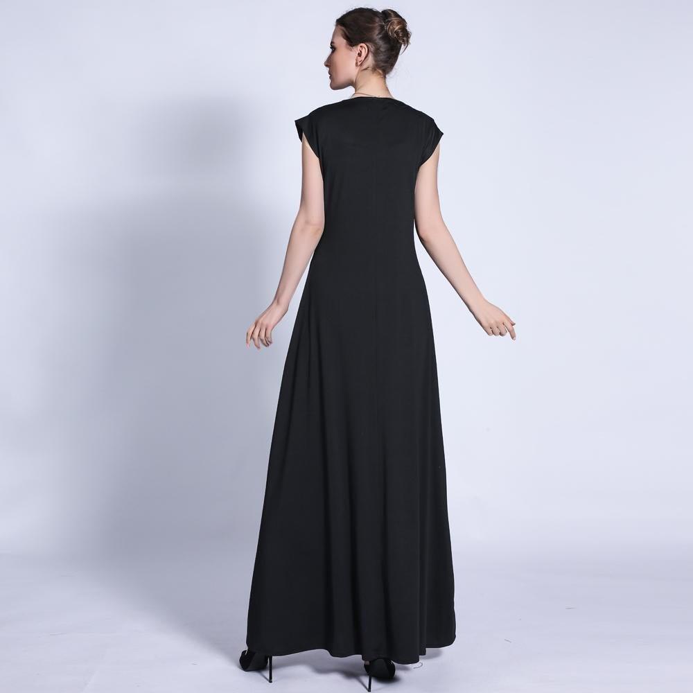 MA023 Sleeveless Jersey Slip Dress - Mariam's Collection