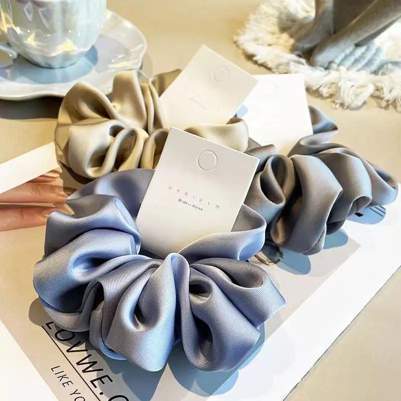 MAC011 hijab scrunchies,satin hair accessories - Mariam's Collection
