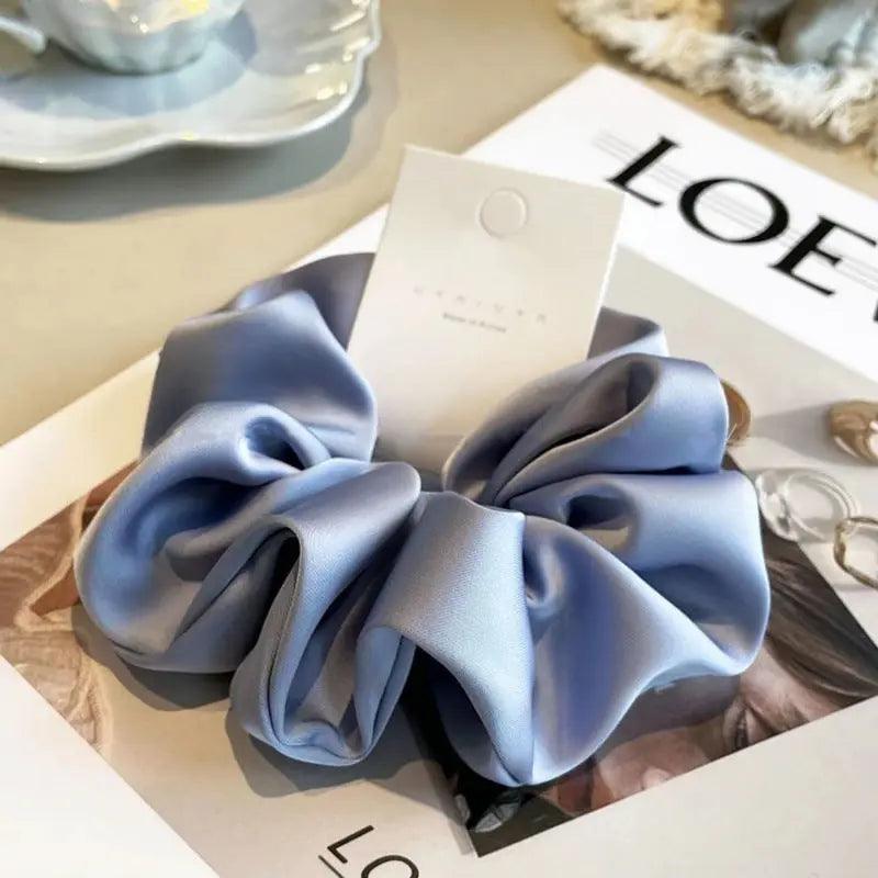 MAC011 hijab scrunchies,satin hair accessories - Mariam's Collection