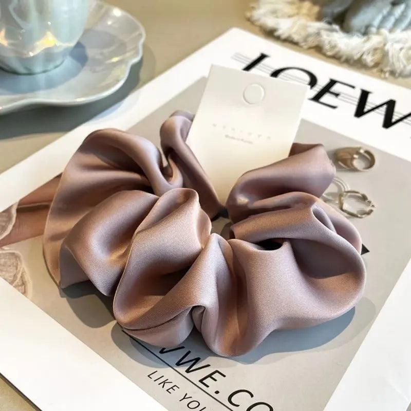 MAC011 hijab scrunchies,satin hair accessories - Mariam's Collection
