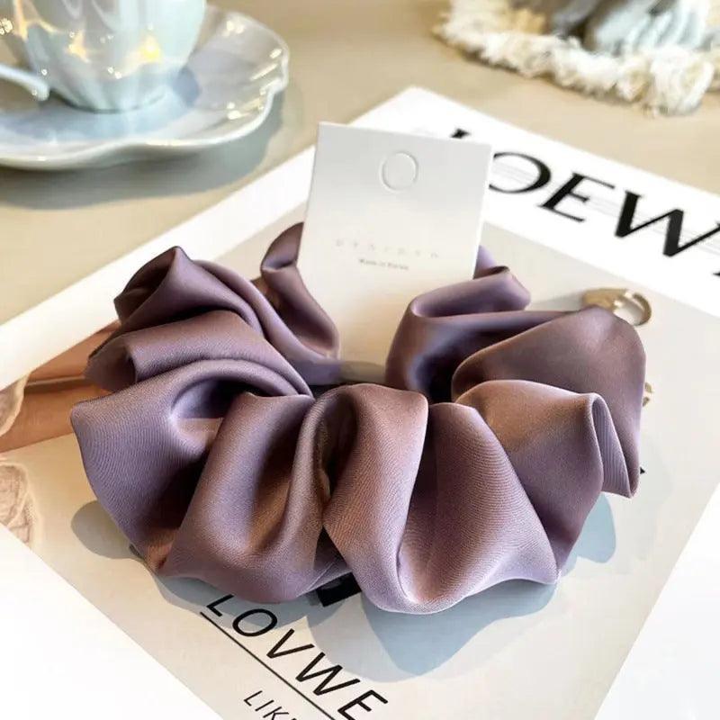 MAC011 hijab scrunchies,satin hair accessories - Mariam's Collection