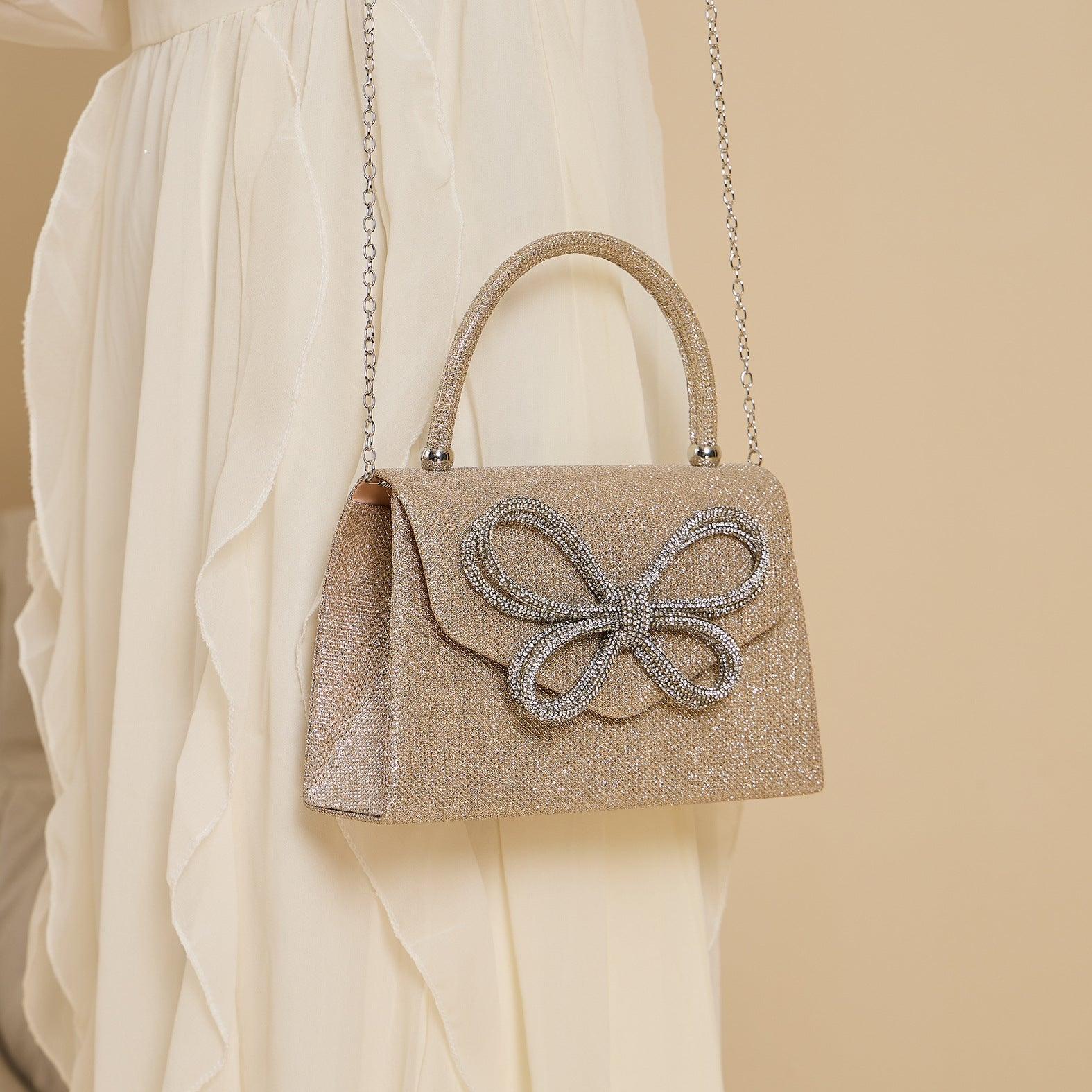 MAC146 Rhinestone Butterfly Evening Bag - Mariam's Collection