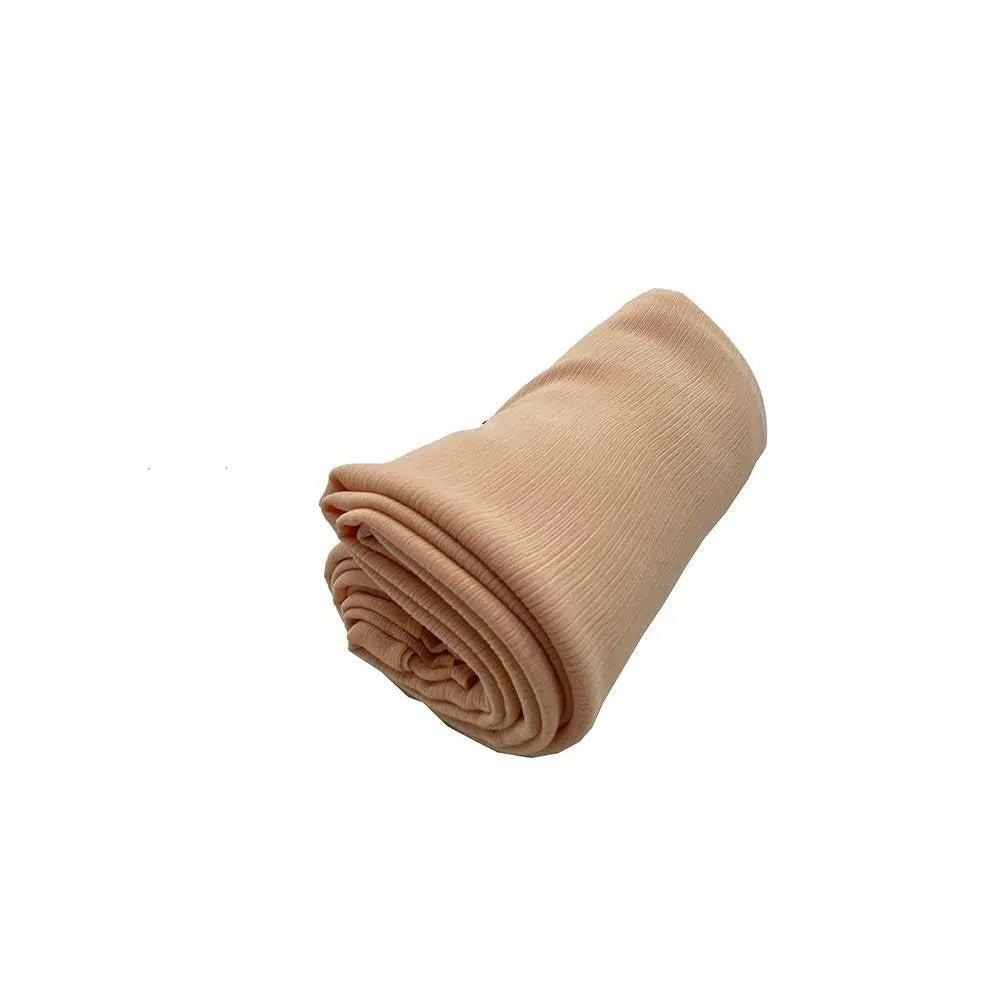 MH003 Crepe Scarf Crinkle Chiffon Hijab for Women Shawls Ripple Pleated - Mariam's Collection
