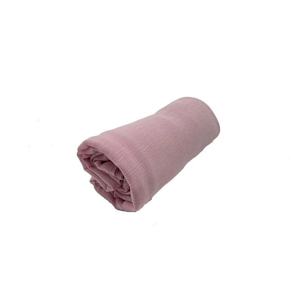 MH003 Crepe Scarf Crinkle Chiffon Hijab for Women Shawls Ripple Pleated - Mariam's Collection
