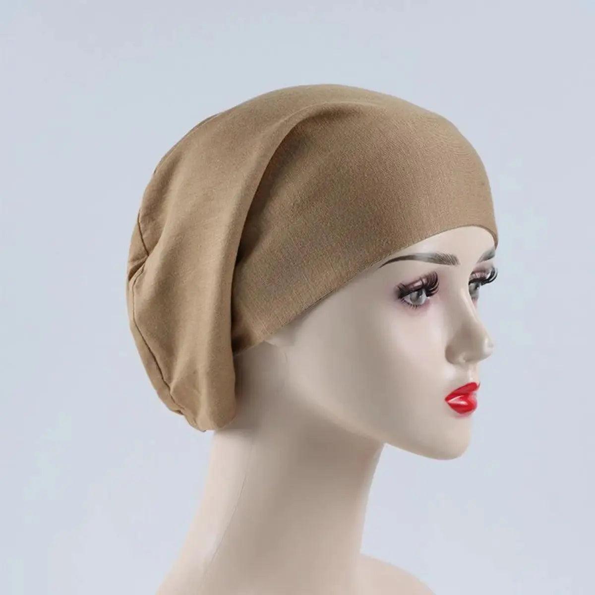 MH010 Double Layered Satin-lined Undercap - Mariam's Collection