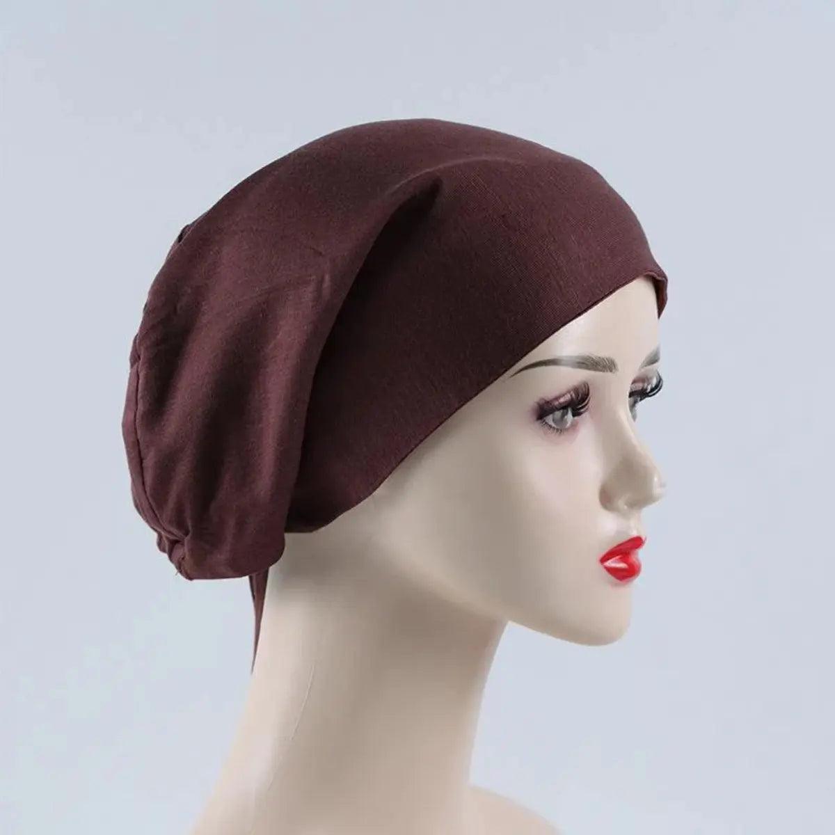 MH010 Double Layered Satin-lined Undercap - Mariam's Collection