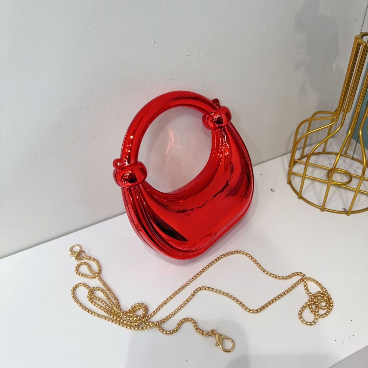 Mini Acrylic Crescent Bag Versatile Stylish Clutch Bag (MAC336) - Mariam's Collection