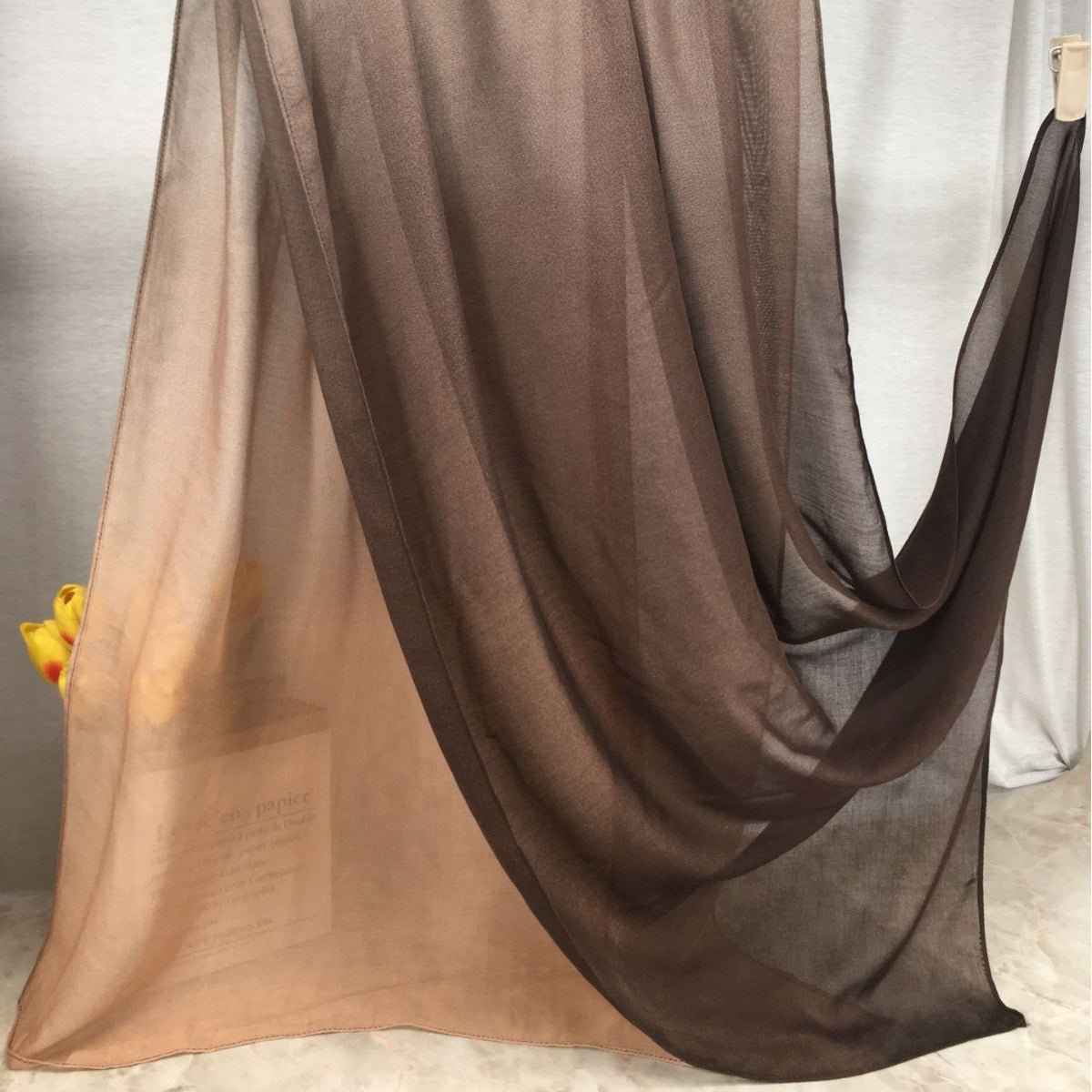 Modal Gradient Soft Hijab | Color Transition Hijab with Natural Flow