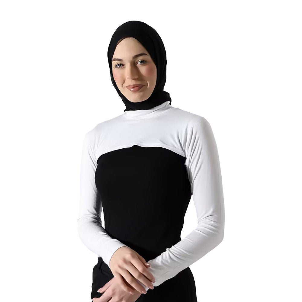 Modest Shoulder - Cover Base Layer Versatile Sleeveless Inner Top with Attached Sleeves | One Size (MAC409) - Mariam's Collection