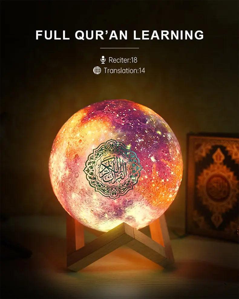 MR033 Color Moon Light Bluetooth Quran Speaker, QB512 Smart App Control Night Light - Mariam's Collection