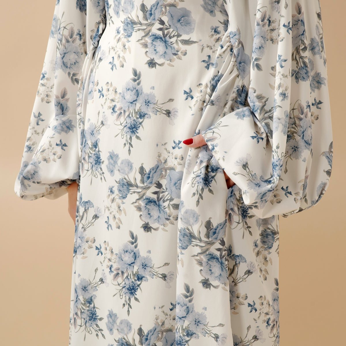 Printed Reversible Abaya (MA082) - Mariam's Collection