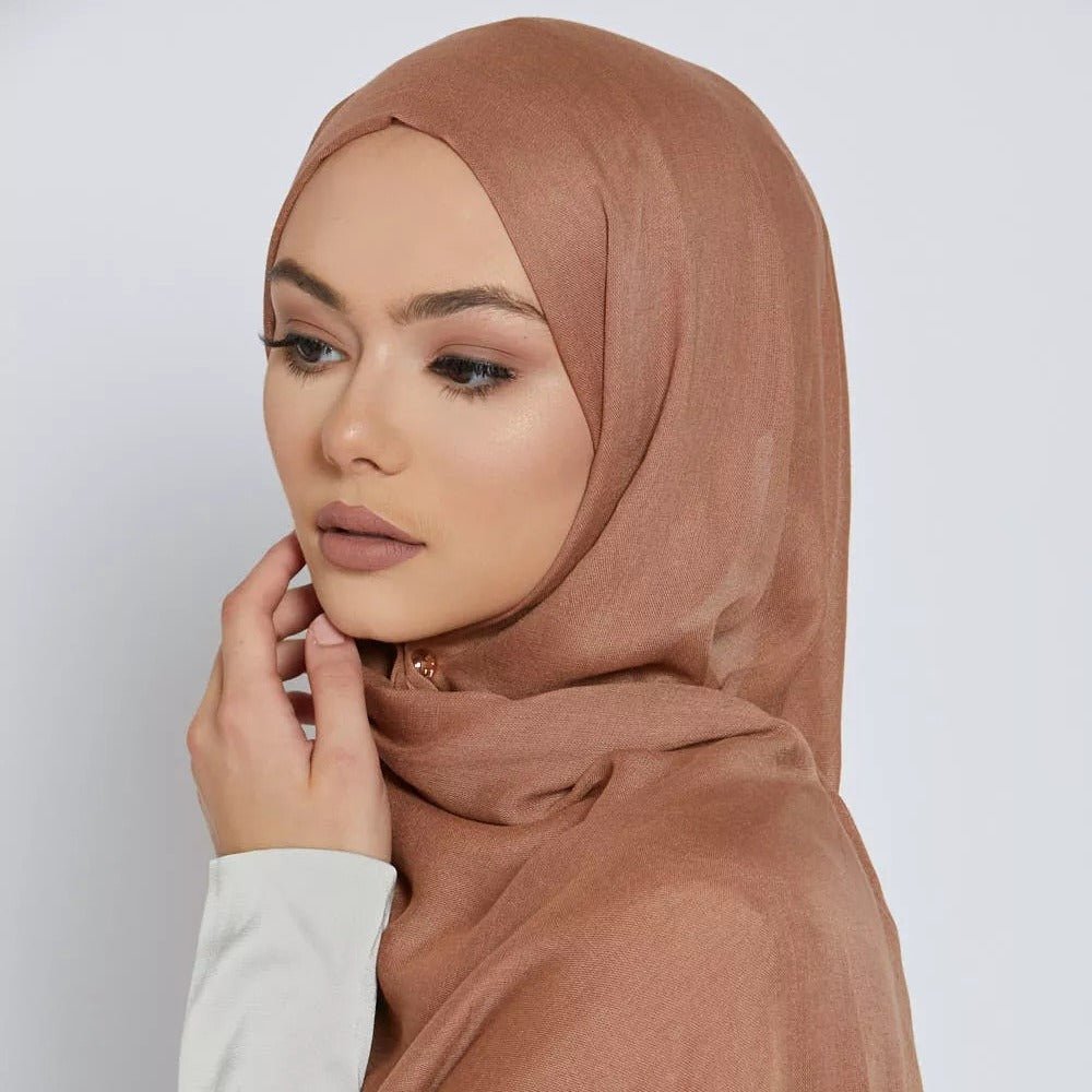 Modern Soft Breathable Hijab | Solid Color Versatile Hijab