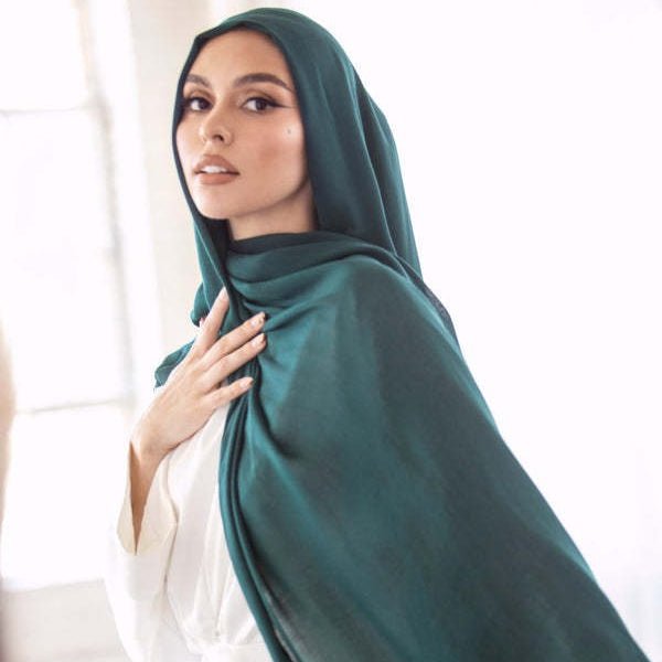 Modern Soft Breathable Hijab | Solid Color Versatile Hijab