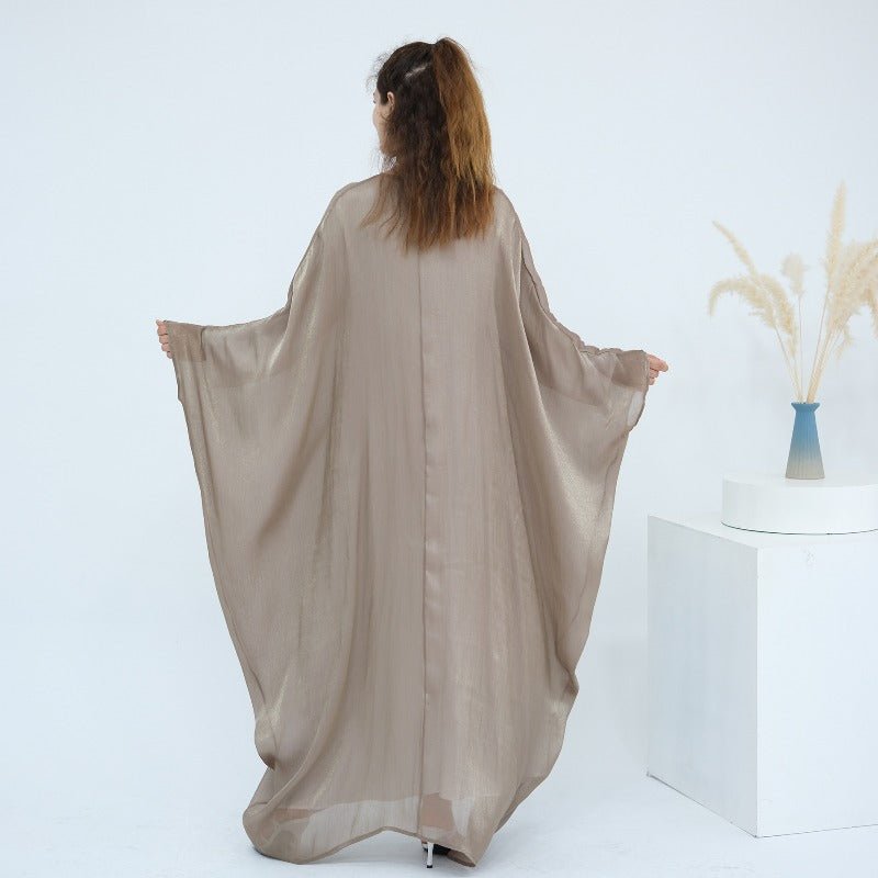 Soft Crinkle Island Cotton Batwing Cardigan 3 - Piece Set(MOA228) - Mariam's Collection