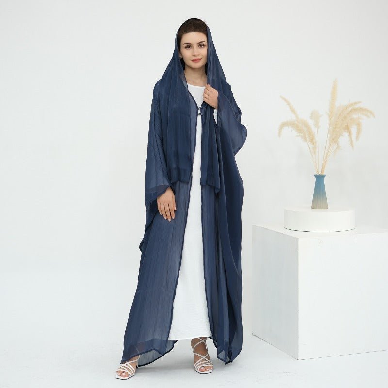 Soft Crinkle Island Cotton Batwing Cardigan 3 - Piece Set(MOA228) - Mariam's Collection