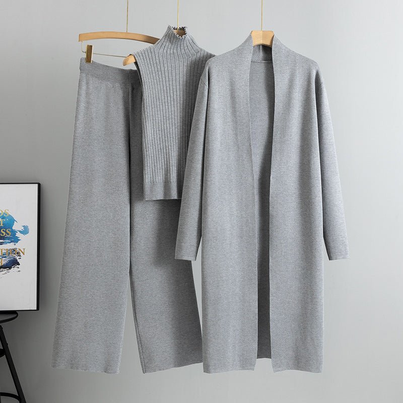 Sweater Set with Sleeveless Vest 3 - Piece Set(MS032) - Mariam's Collection