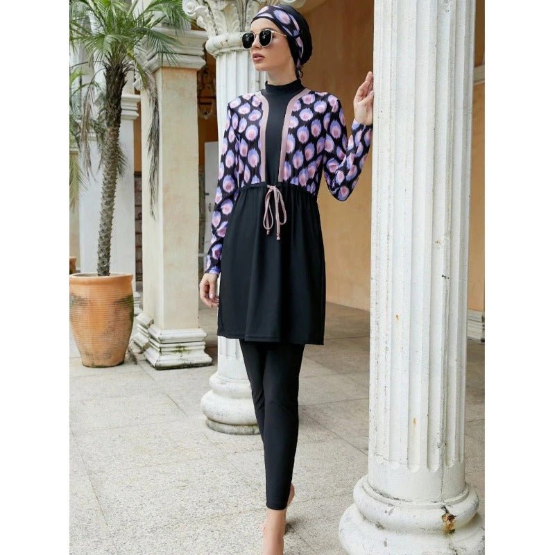 Islamic Swimwear Hijab | Muslim Women Swimwear Islamic Modest Swimsuit (MB017)