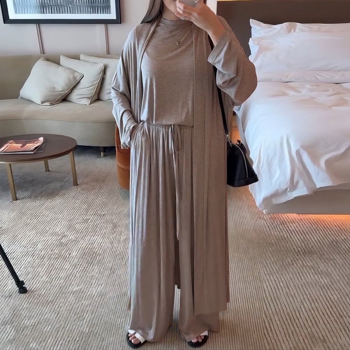 3-Piece Modal Loungewear Set(MS410) - Mariam's Collection