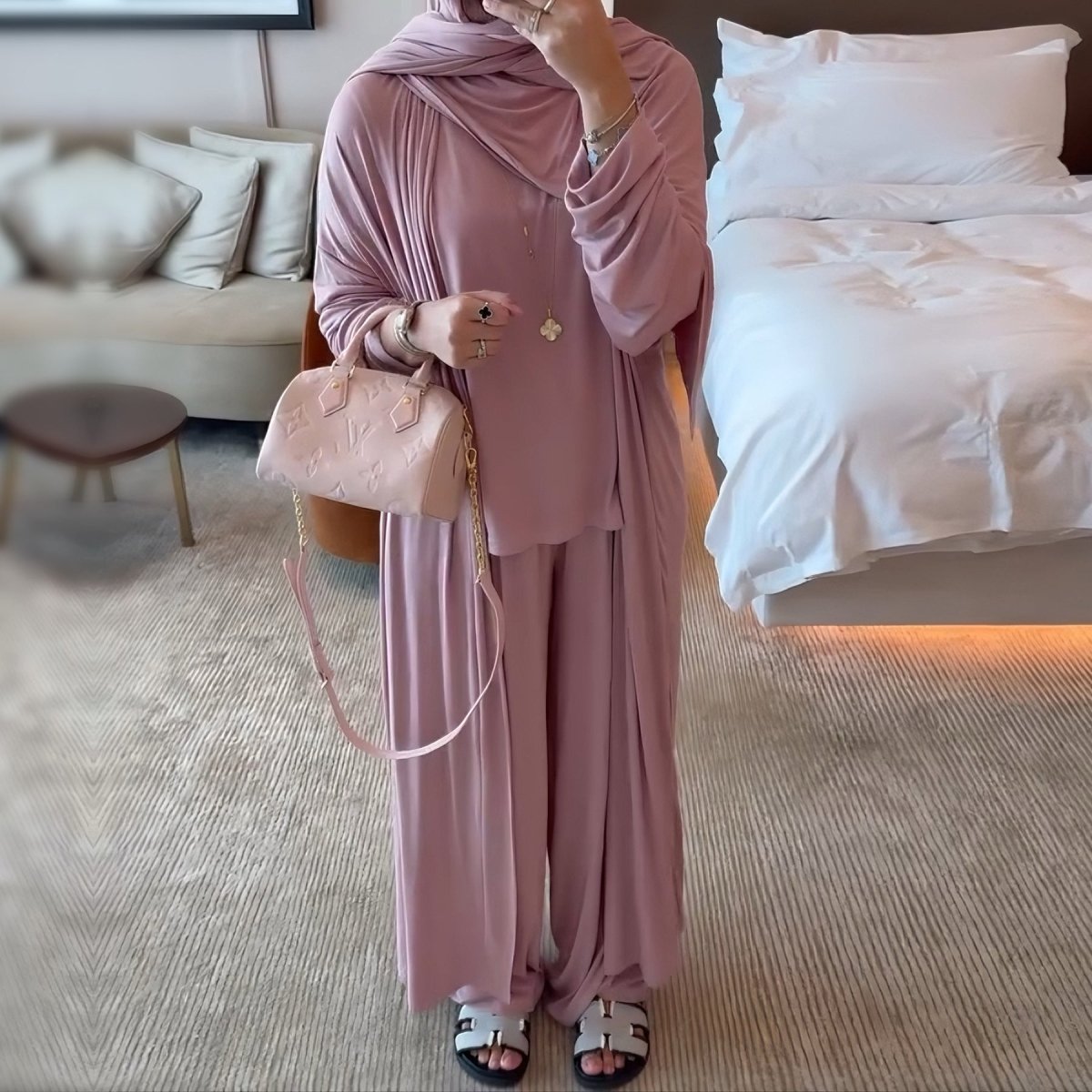 3-Piece Modal Loungewear Set(MS410) - Mariam's Collection
