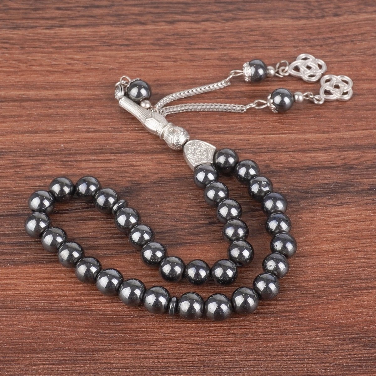Black Obsidian Tasbeeh 33 Bead – Natural Stone Prayer Beads